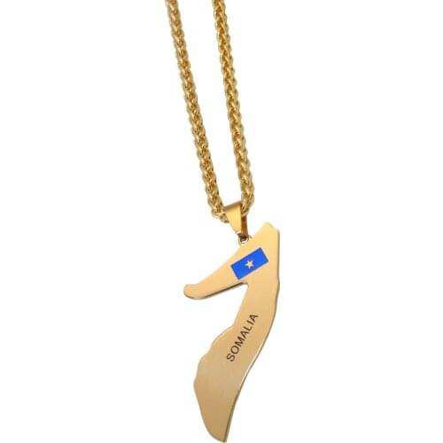 SOMALIA map national flag pendant necklace , country map jewelry