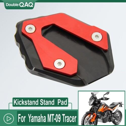 Motorcycle New Kickstand Side Kick Stand Foot Extension Pad CNC For Yamaha MT-09 Tracer MT 09 TRACER 900 GT MT09 FZ09