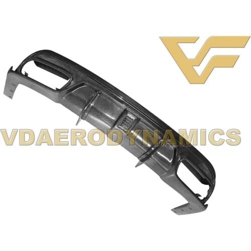 Suitable For 14-16 Benz W207 E Class E200 E220 E250 E300 E350 E400 E500 Coupe 2Dr VAD-V Carbon Fiber Rear Lip Diffuser Body Kit