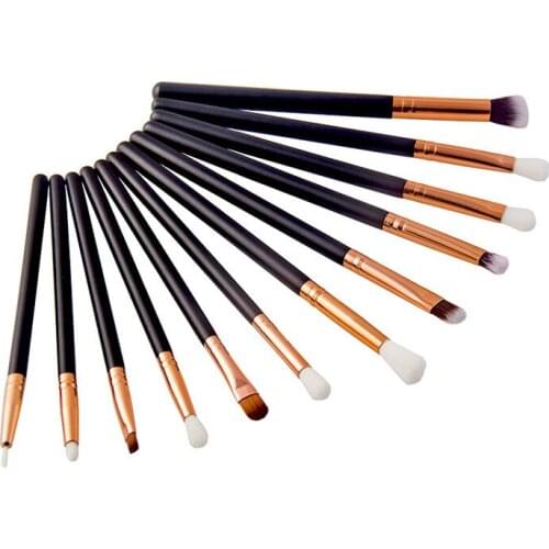 Wholesale Professional 200sets Makeup Brushes 12pcs Eyeshadow Eyeliner Lip Powder Blending Cosmetic Brush Pinceau de maquillage