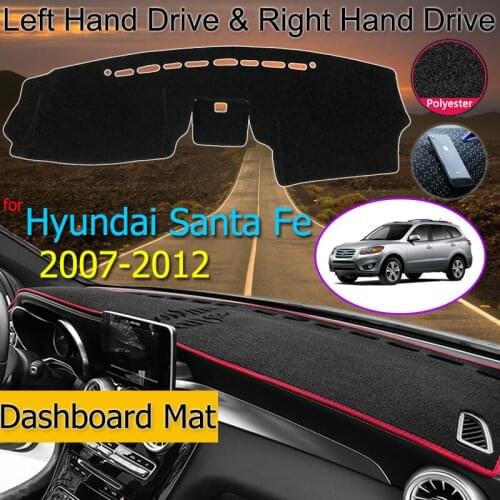 For Hyundai Santa Fe 2007-2012 CM Anti-Slip Mat Dashboard Cover Pad Sunshade Dashmat Protect Car Accessories