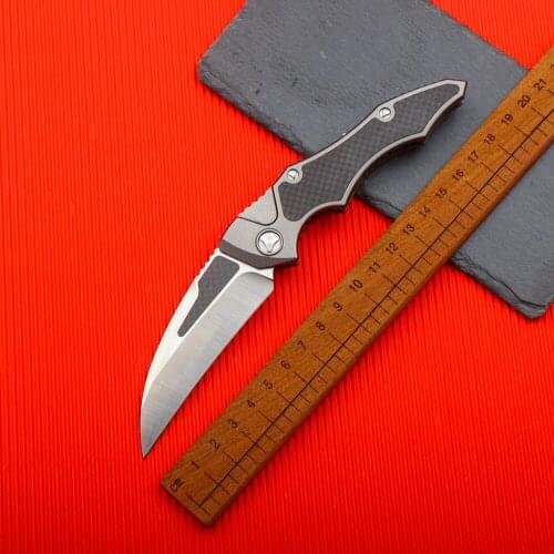 HAWK claw folding knife EDC field survival hunting knife sharp portable saber D2 steel outdoor camping self-defense pocket knife