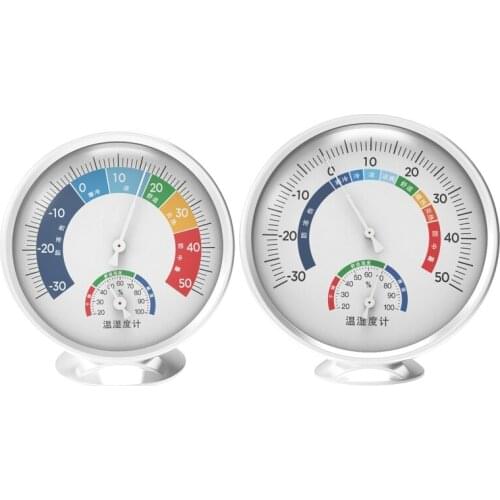 Indoor Mechanic Temperature Humidity Meter Wall Mounted Thermometer Hygrometer for Sauna Home Office