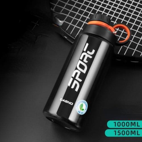 High Quality Sport Water Bottle 1500/1000ML New Portable Leakproof Outdoor Shaker Bottle Plastic Eco-Friendly Drinkware BPA Free