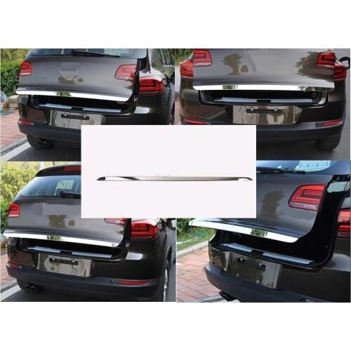 High-quality stainless steel Rear Trunk Door Handle Cover Tail Gate Trim Bezel Molding Styling for Volkswagen Tiguan 2010--2018