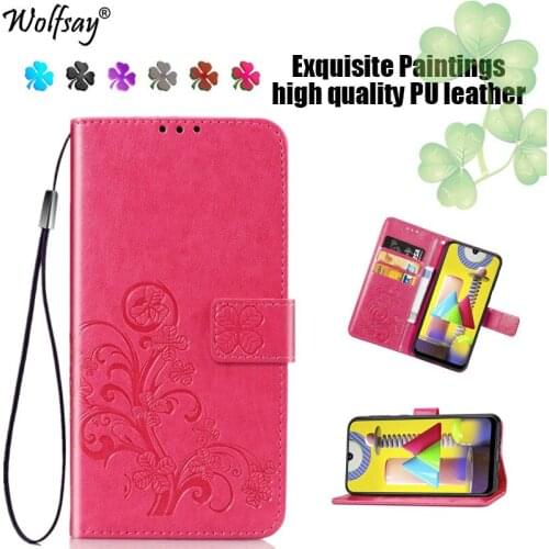 Wallet Case For Samsung Galaxy M21 Case Magnetic Filp Wallet PU Leather Full Cover For Samsung M21 Phone Bag Case For Galaxy M21