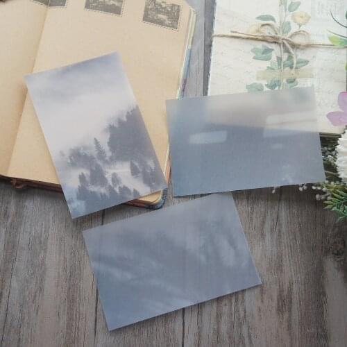 15 Sheets DIY 3 Style 9*14cm Light and Shadow Design Transparent Craft Paper Scrapbooking Creative Paper Gift Use