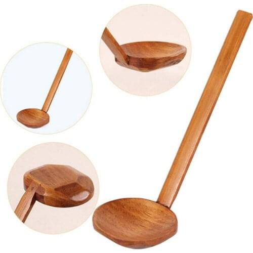 6 Pcs Japanese Long Handle Large Spoon Spoon Ramen Spoon Shell Hot Pot Spoon Ramen Spoon Home Tableware