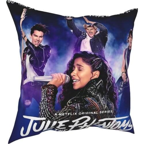 Julie And The Phantoms Square Pillow Case Polyester Throw Pillow Sunset Curve Band Luke Jatp Vintage Pillowcover Home Decor