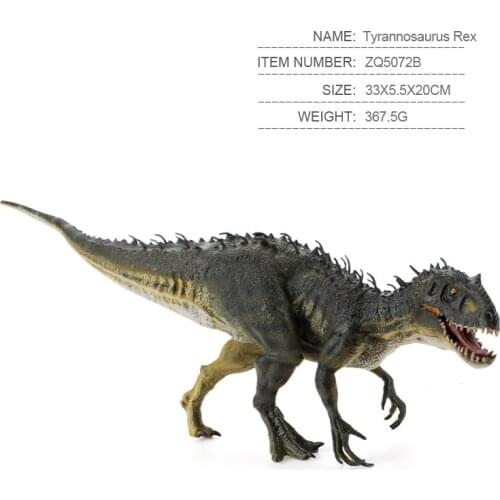 New 34x8x18cm Large Solid Tyrannosaurus Model Indominus Rex Figures Action Open MouthWorld Animals Model Kid Toys