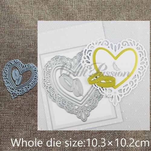 XLDesign Craft Metal Cutting Dies stencil mold heart doily decoration scrapbook Album Paper Card Craft Embossing die cuts