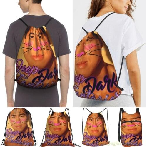 Men Outdoor Travel Drawstring Backpack Bags Deep Dark Fantasies [Gachimuchi] Women 2021 Sports Travel Bag Fitness Swimming Bag