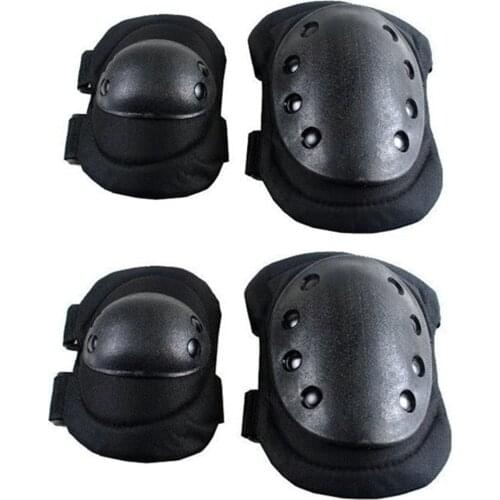 4 Pcs/lot Adult Tactical Combat Protective Pad Set Professional Gear Sports Military Knee Elbow Protector Elbow & Knee Pads New