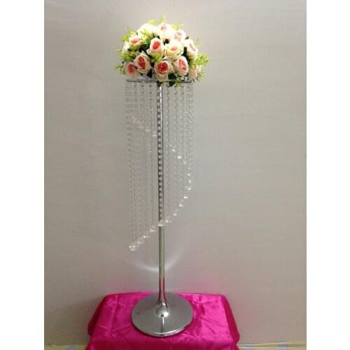 New arrival wedding table decoration/ party table stand holder candle metal crystal stand (height 110cm) wedding decoration