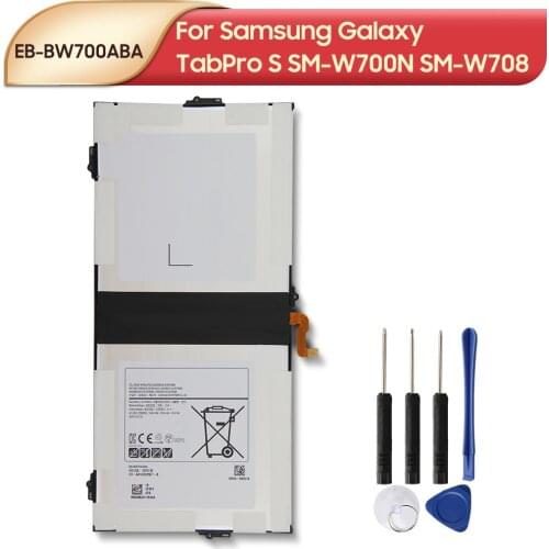 Original Replacement Battery EB-BW700ABA EB-BW700ABE For Samsung Galaxy TabPro S SM-W708 SM-W700N Tab Pro S Battery 5200mAh