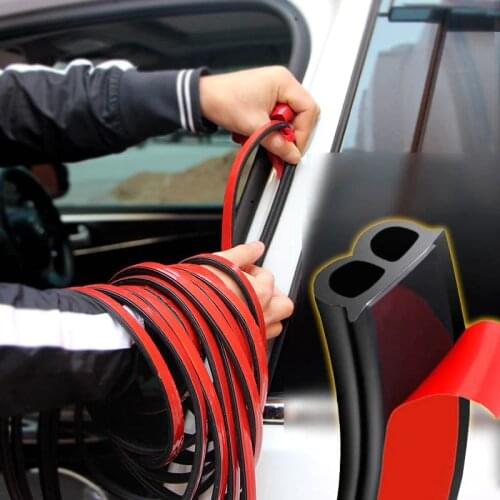 3M B Type Self Adhesive Automotive Rubber Seal Strip for Car Window Door Engine Cover Car Door Seal Edge Trim Noise Insulation