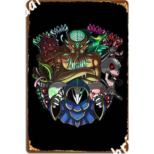 Terraria Bosses Rush Hardmode Edition Terraria Metal Sign Personalized Bar Cave Wall Mural Plaques Tin Sign Poster