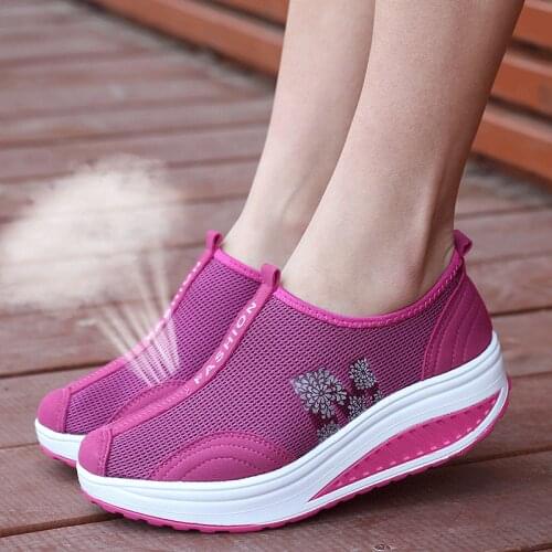Womens Mesh Loafers Sneakers Breathable Boat Shoes Casual Girls Sport Athletic Slip On Plus Size New 2021