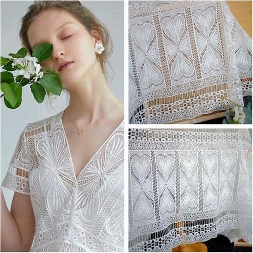 1.3 meters wide export hollow water-soluble embroidery lace fabric clothing dress fabric tablecloth background cloth