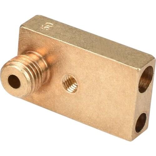 1PCS New 3D printer Accessory Ultimaker 2 UM2 Copper Nozzle + Heaterblock 0.2/0.3/0.4/0.5 mm Nozzle For 1.75/3 mm Filamt Head