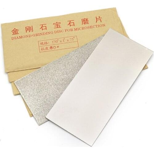 1pc Rectangular Diamond Grinding Disc For Jade Polishing 80-3000 Grit Jewelry Tools