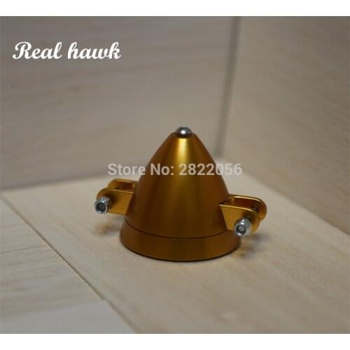 1pcs RC parts CNC Aluminum Alloy Spinner for Folding Propeller D38*H34mm axis 3.0/3.17/4.0mm for Aircraft Aeromodelling Parts
