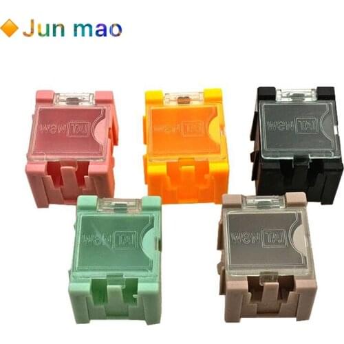 10Pcs Anti-static Components Boxes Parts Case ESD Storage Tool Box Black Small Electronic Component SMT SMD Kit Assembly 31.5*25