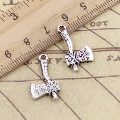 20pcs Charms stone ax tomahawk 22x14mm Tibetan Silver Color Pendants Antique Jewelry Making DIY Handmade Craft