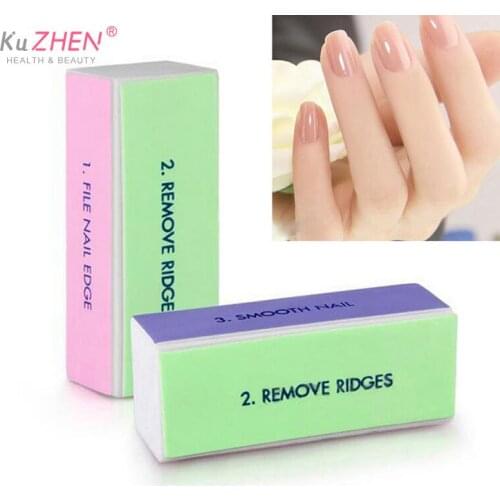 4 Sides Nail File Block Buffer Polishing Sanding Nail Art Manicure Nail Art Tools 1 pcs