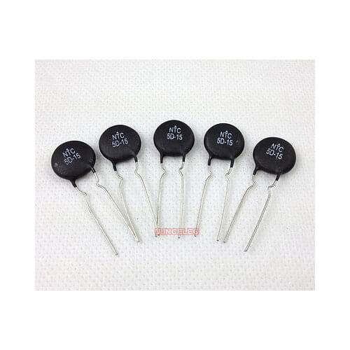 50pcs 5 Ohm 6A Power NTC Thermistor surge current limiting MF72-5D15