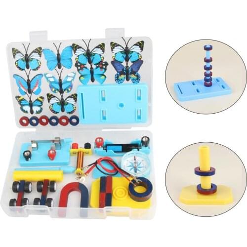 52Pcs/Set Scientific Electricity Circuit Magnet Explore Desire Stimulation Stainless Education Science Electricity Circuit Toys