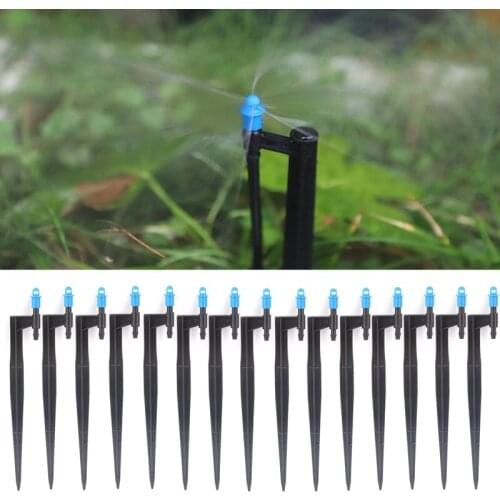 6Pcs Refracting Nozzle Irrigation Sprinkler Nozzle Support Spike Watering Sprinklers Stakes Garden Water Connectors