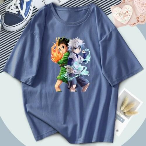Anime HUNTERXHUNTER Woman T shirt Soft 2021 Short Sleeve Top S-XXXL Comfortable Personality Big Size Streetwear Tee Shirts