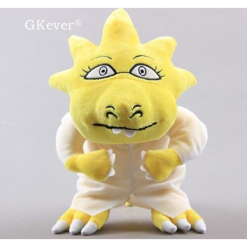 Anime Undertale Alphys Yellow Color Plush Dolls Soft Toys 10" 25 cm Kids Gift