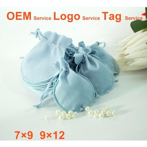 Velvet Drawstring Jewelry Bag Watch Pouches Ring And Bracelet Bag Wedding Gift Bag Candy Packing Pouch Can Customized Logo