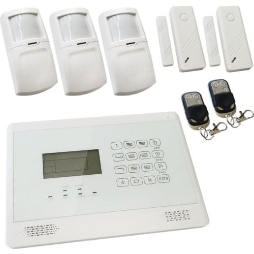 Wireless&Wired GSM SMS Autodial Intruder Burglar House Alarm Solution with Touch Keyboard