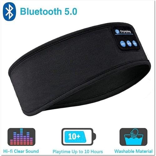 Sleep Headset Bluetooth Headband Soft Wireless Music Sports Head With Built-In Speaker Sleep Headset Suitable For Running Yoga