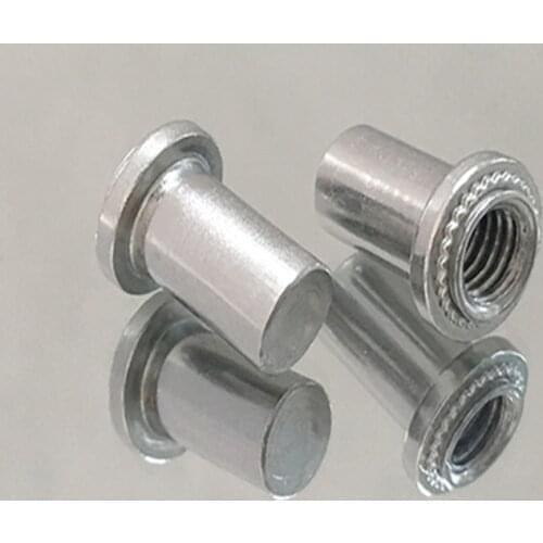 BS-M3/M4/M5/M6 Self-clinching Blind Nuts PEM Fasteners Nut Server Cabinet Nuts for Sheet Metal Sheets and Panels Blind Fasteners