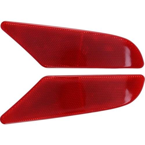 For NISSAN SERENA C27 2017 2018 2019 Red Plastic Rear Tail Fog Lamp Light Warning Reflector Trim