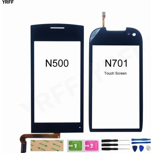 For Nokia 701 N701 Rve-3 Touch Screen Digitizer For Nokia 500 N500 Front Glass Lens Panel Assembly Free Shipping