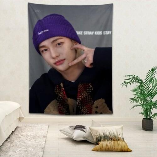 Hot Sale Custom Hyunjin Wall Hanging HD Landscape 3D Printing Digital Printing Home Decoration Tapestry