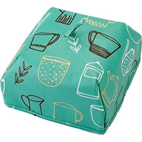 Hot 1 Pcs Aluminum Foil Food Covers Foldable Insulated Thermal Food Tent Covers Anti Fly Mosquito Food Cover Cooking Tools