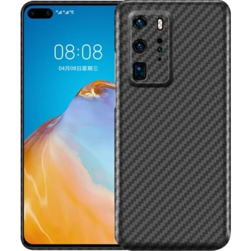 Pure Carbon Fiber Ultra-Thin Mobile Phone Case Shell For Huawei P40 Pro Plus Shockproof Anti-Drop Full Cover