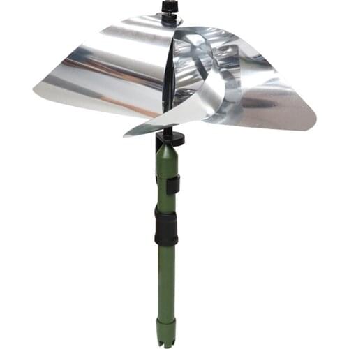 4 Leaves Repeller Pinwheels Reflective Sparkly Bird Deterrents Windmill Protect Garden Plant Flower Garden Lawn Decoration