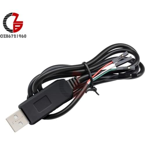 PL2303 PL2303HX USB to UART TTL Cable Module 4 Pin RS232 Converter 1M 1 Meter 100CM