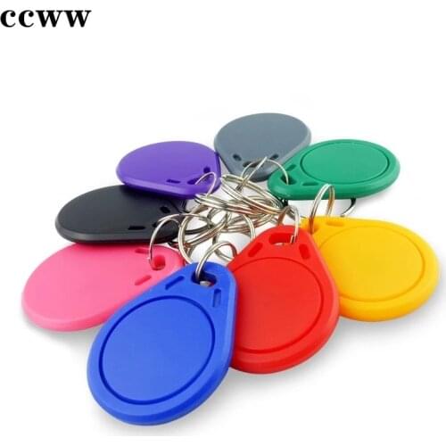 Popular Design Patterns 13.56MHz UID S50 1K Rewritable RFID Keyfobs Waterproof Key Tag Changeable NFC Access Control Card