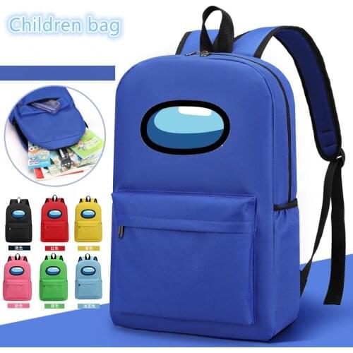 Impostor Among Us Backpack Candy Color Game Bookbag Students Laptop Backpack School Bags For Teenage Girls Boys Rucksack