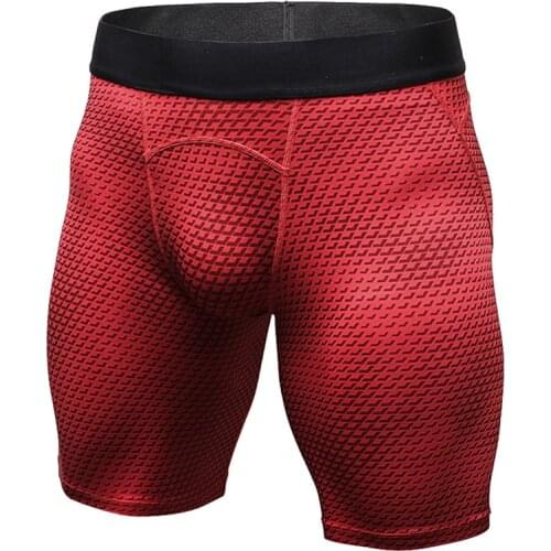 Mens exercis Bodyboulding Shorts Compression Short python Bermuda Shorts sports male shorts Fitness quick dry gym short pants