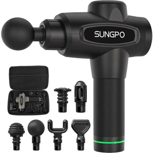 SUNGPO 6 Heads Handheld Massage Gun Muscle Body Massager Physiotherapy electric noise reduction massager home fitness equipment