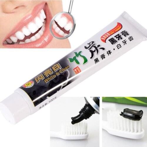 Oral Hygiene Care Stain Remove Bamboo Charcoal Whitening Teeth Black Toothpaste product is for adult use only, not suitable for